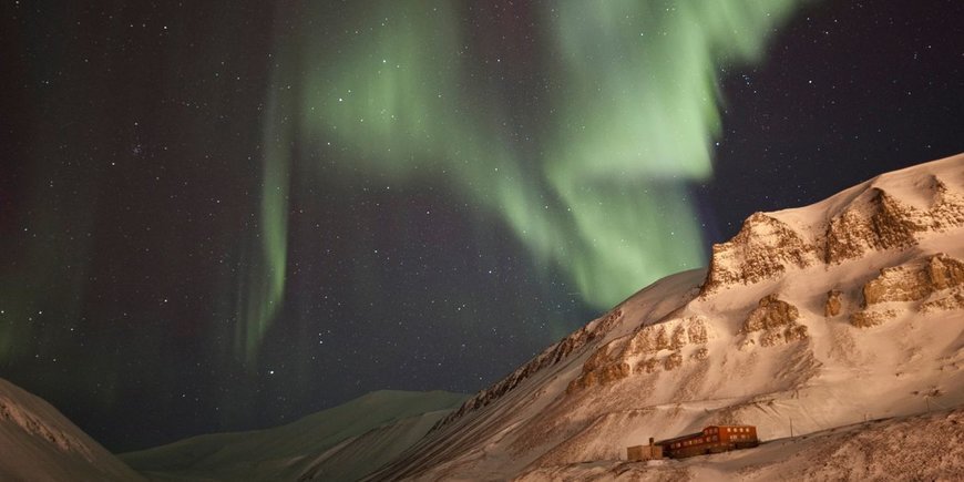 Noc polarna na Spitsbergenie