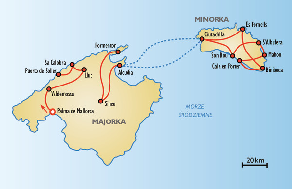 majorka polozenie mapa Czary mary Baleary   Hiszpania   Wycieczki, Opinie | ITAKA