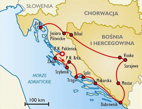 mapa chorwacji krk Dalmacki horyzont   Chorwacja   Wycieczki, Opinie | ITAKA