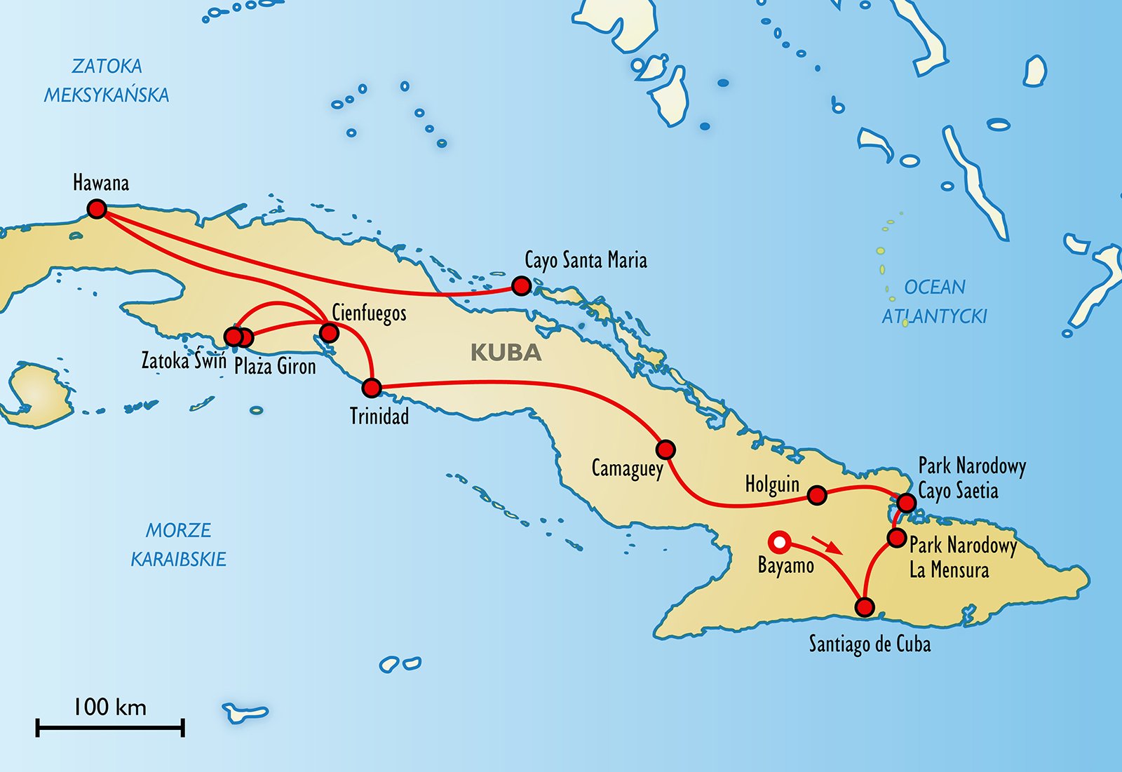 Holguin Cuba на карте