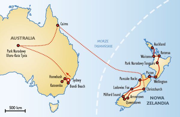 australia i nowa zelandia mapa Australia i Nowa Zelandia   Australia   Wycieczki, Opinie | ITAKA