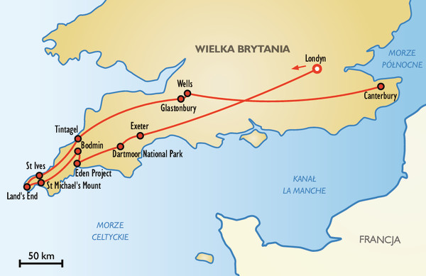 kornwalia anglia mapa Kornwalia   Great Britain   Tours, Reviews | ITAKA