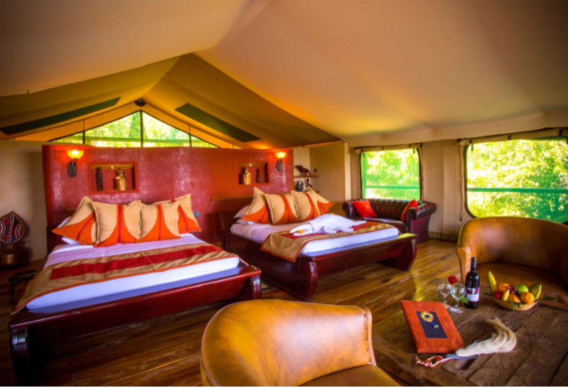 Safari w Masai Mara z Mombasy - lot widokowy i Wielka Piątka 