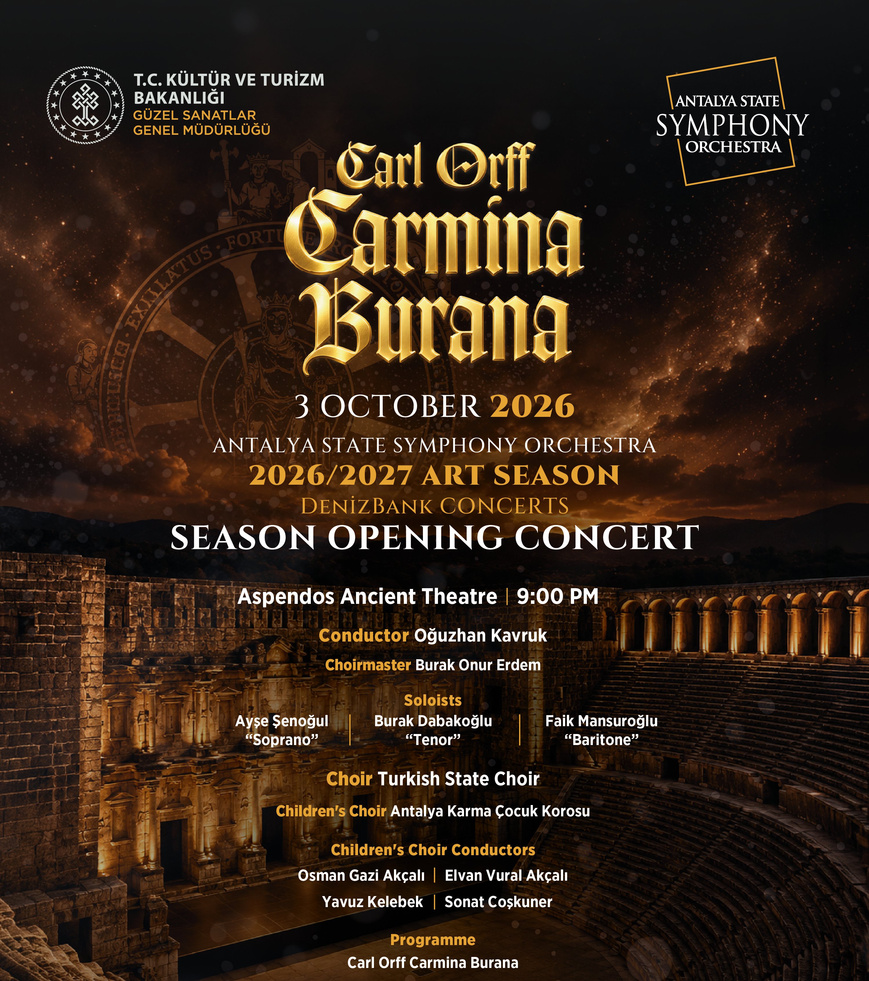 Aspendos Symphony Orchestra - CARMINA BURANA 03.10.2026