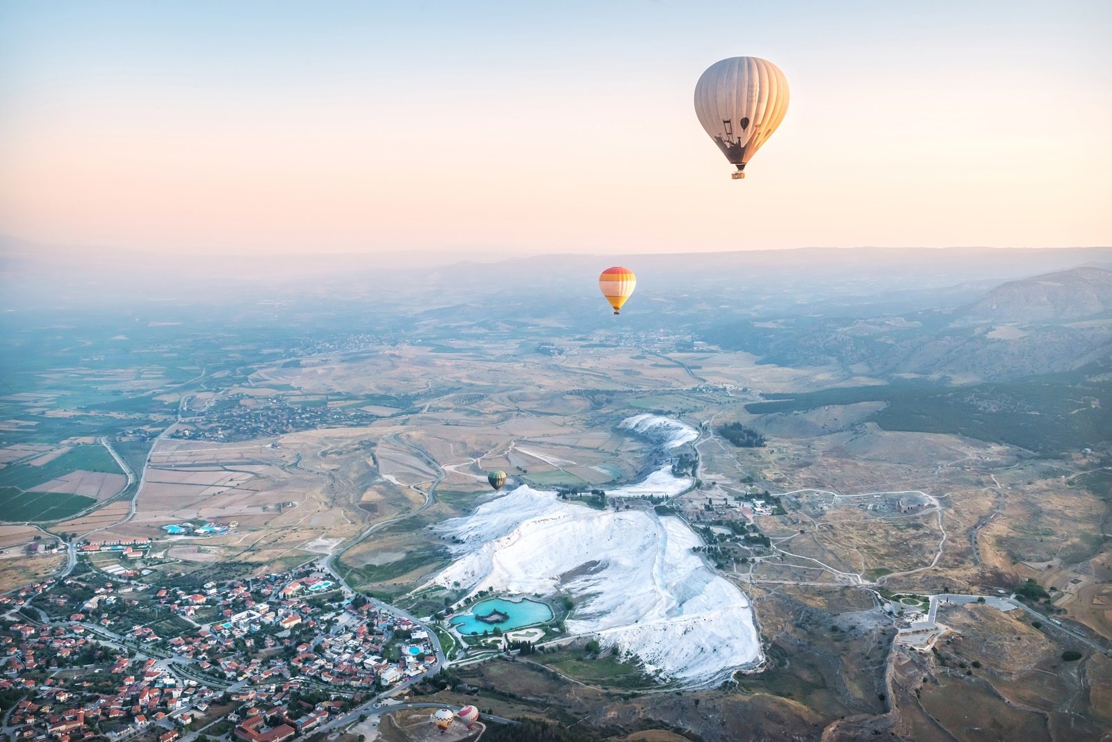 Pamukkale i lot balonem