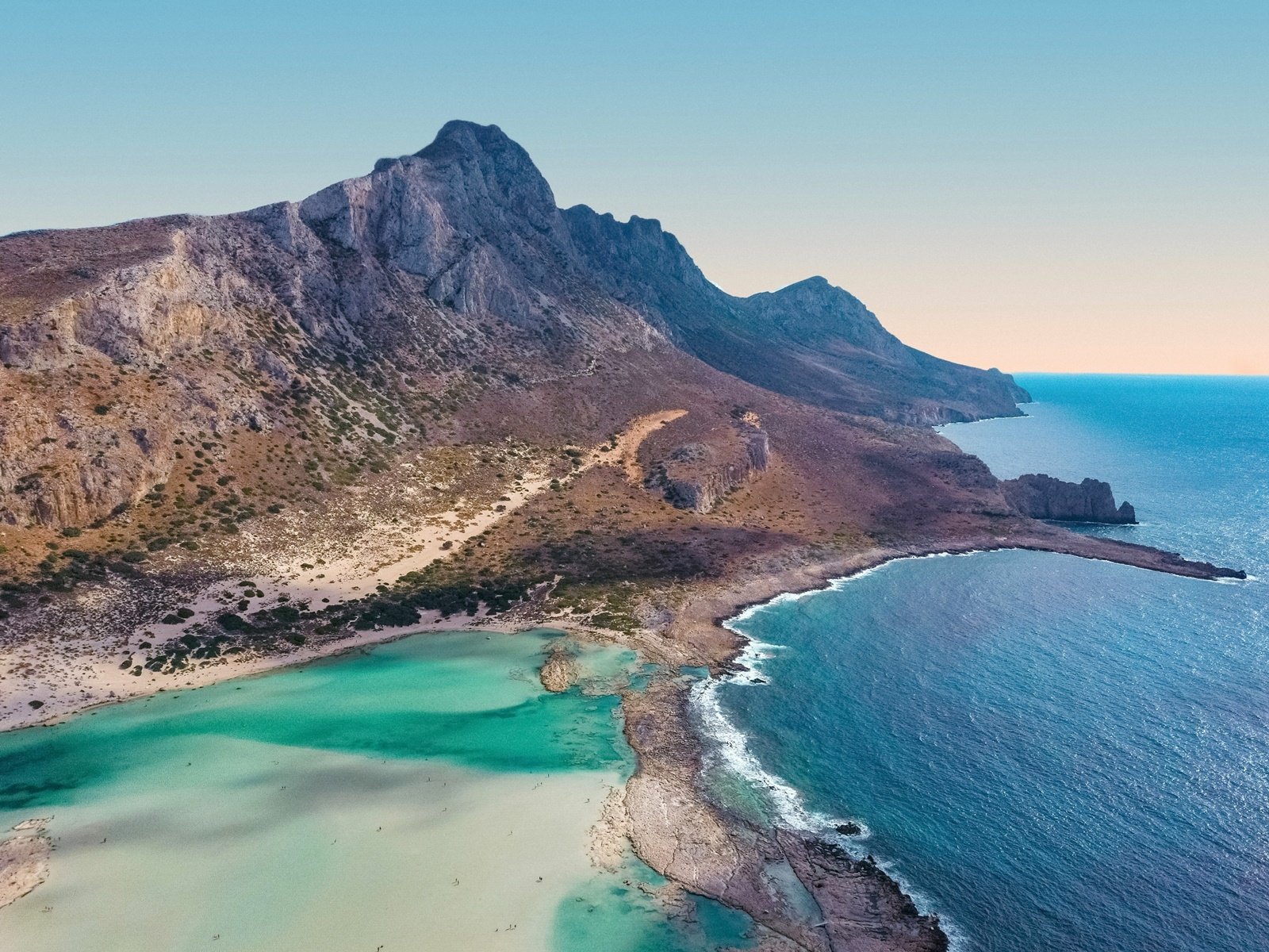 Wyspa Gramvousa i laguna Balos z Matali w j.czeskim