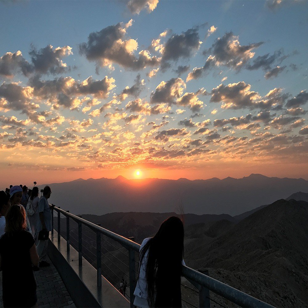 Sea To Sky Lanovka při západu slunce