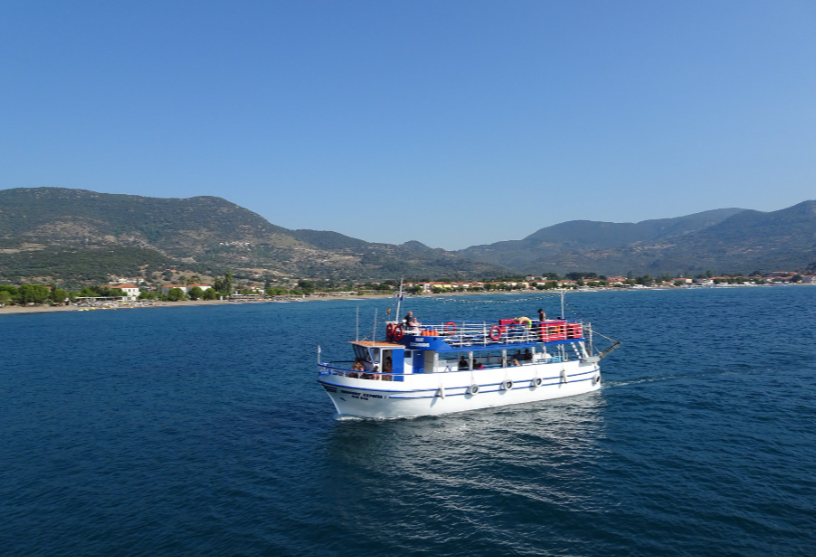 Korakaki Beach - rejs wzdłuż północnego wybrzeża Lesbos