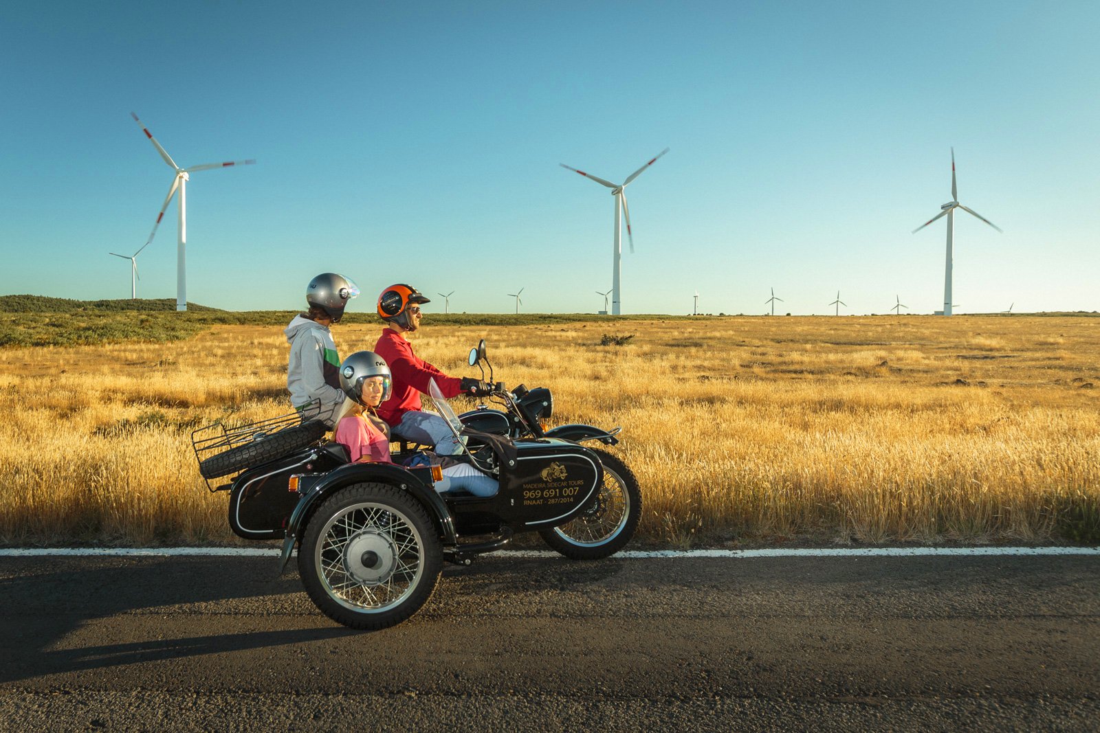 Istorinė Funšalio vietovė - moto šoninis automobilis 3h