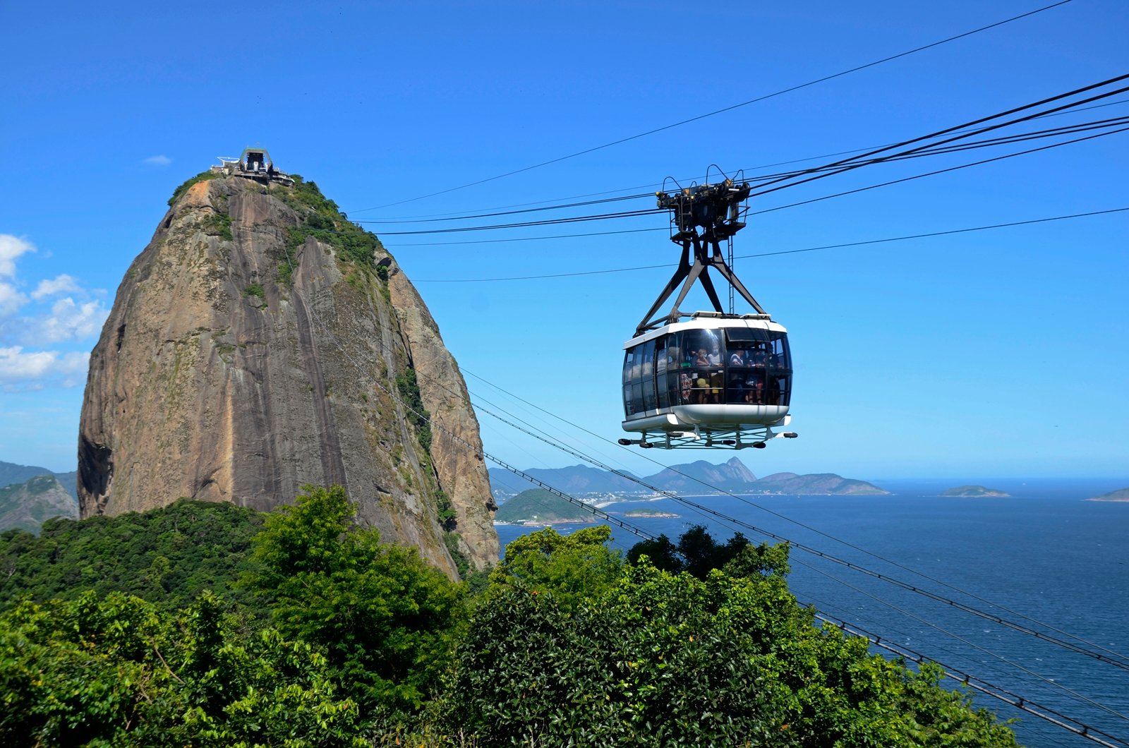 Hora Sugar Loaf (Cukrová homole) a pláže Zona Sul