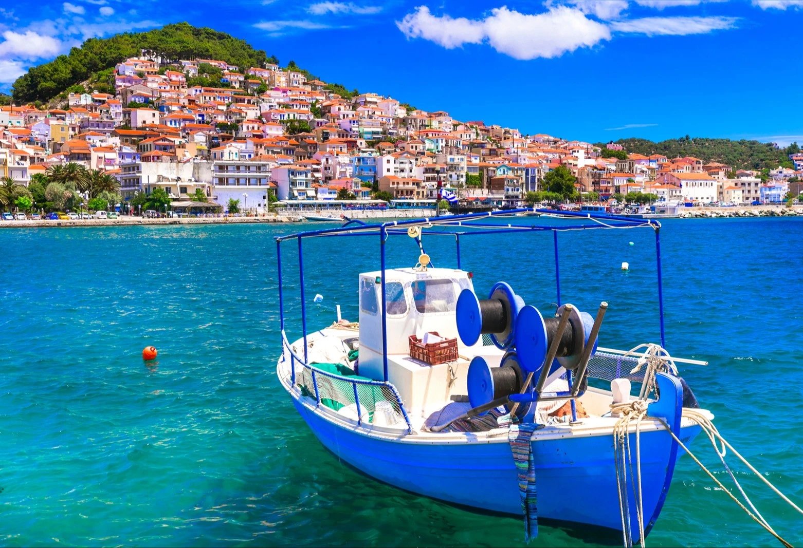 Plavba lodí Lesbos - Plomari a ostrov Apergousa