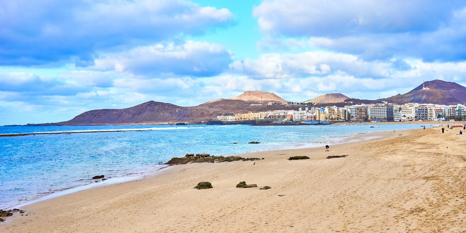 Ogrody hotelu Santa Catalina, plantacja bananów i plaża Las Canteras